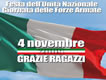 91° anniversario del 4 novembre